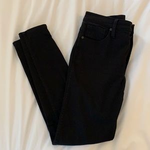Madewell Carbondale Black High-Rise Skinny Jeans